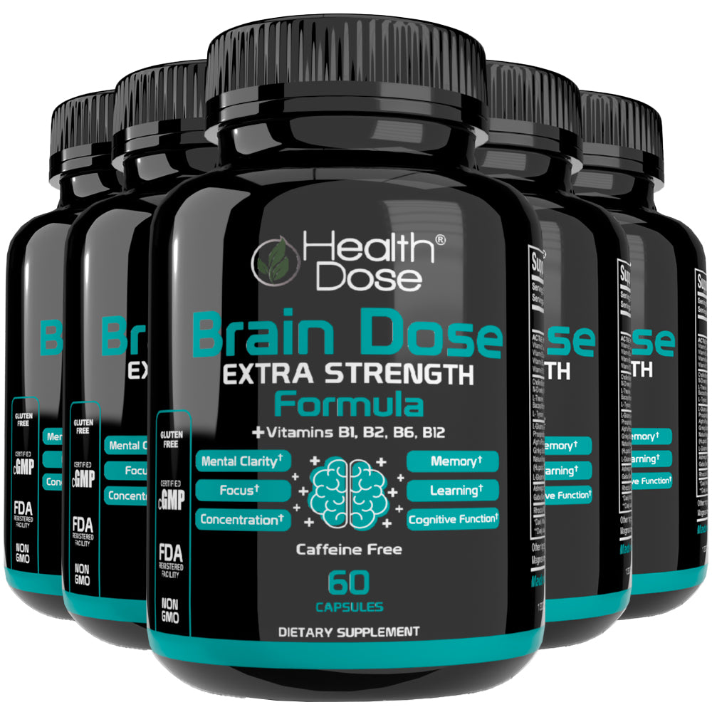 Brain Dose Premium Nootropics. 60-Count