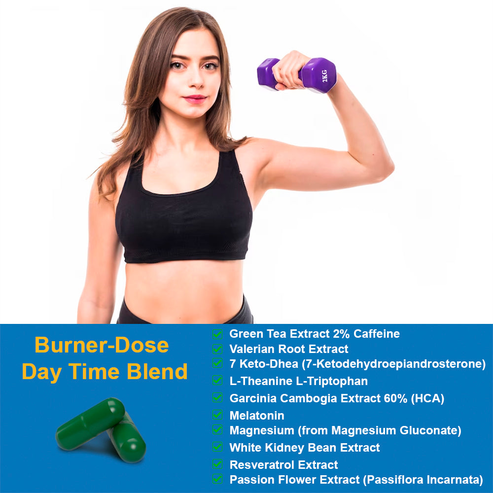 Fat Burner PM. Sleep Aid & Brain Function Boost. 60 Softgels - healthdoseusa