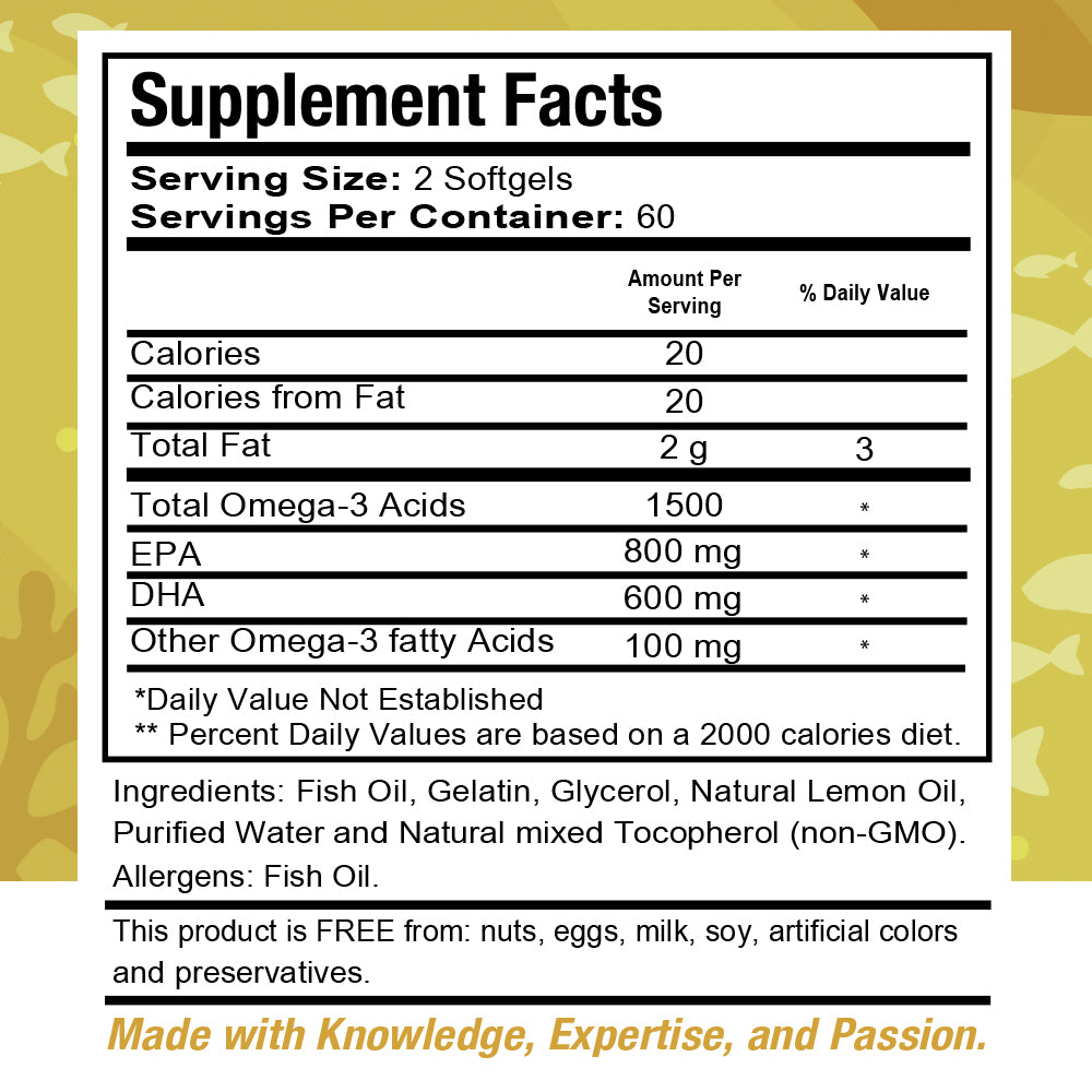 Health Dose Premium Omega 3 Fish Oil x 120 Softgels + Elderberry Plus. 120 Capsules - healthdoseusa
