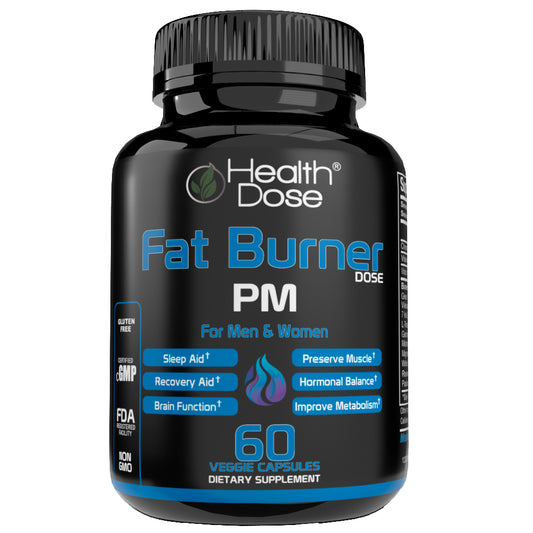 Fat Burner PM. Sleep Aid & Brain Function Boost. 60 Softgels