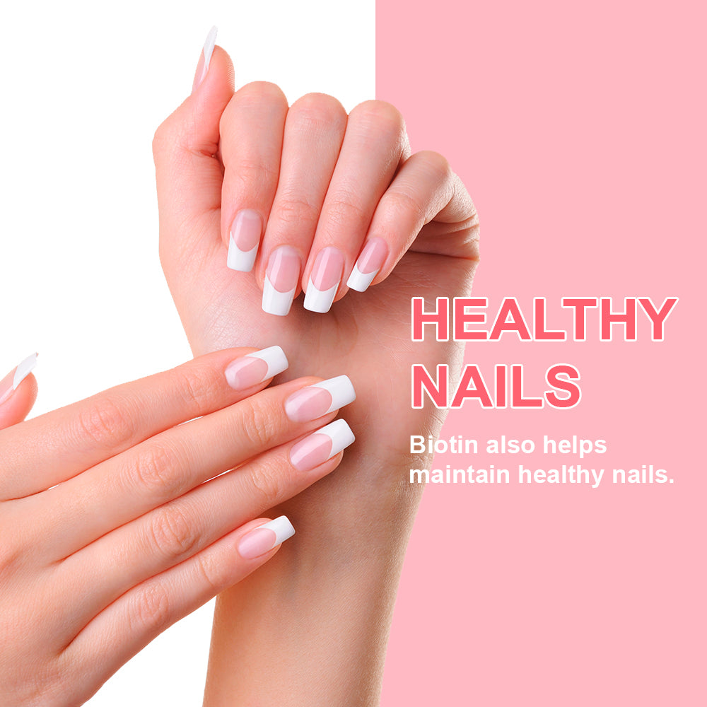 Hair Skin Nails Biotin. 60 Count Gummies.