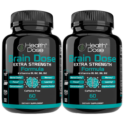 Brain Dose Premium Nootropics. 60-Count