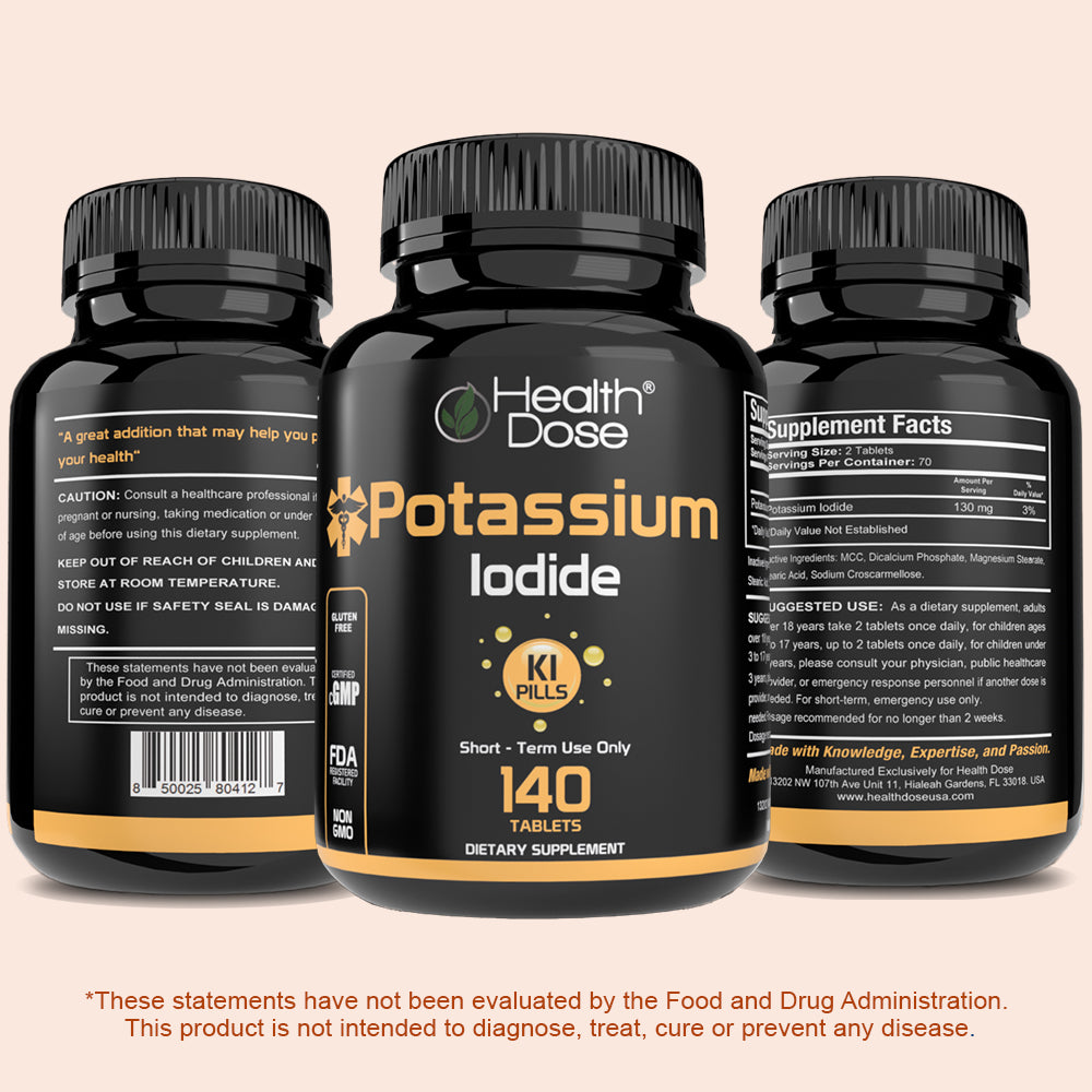 Potassium Iodide. 140 Tablets