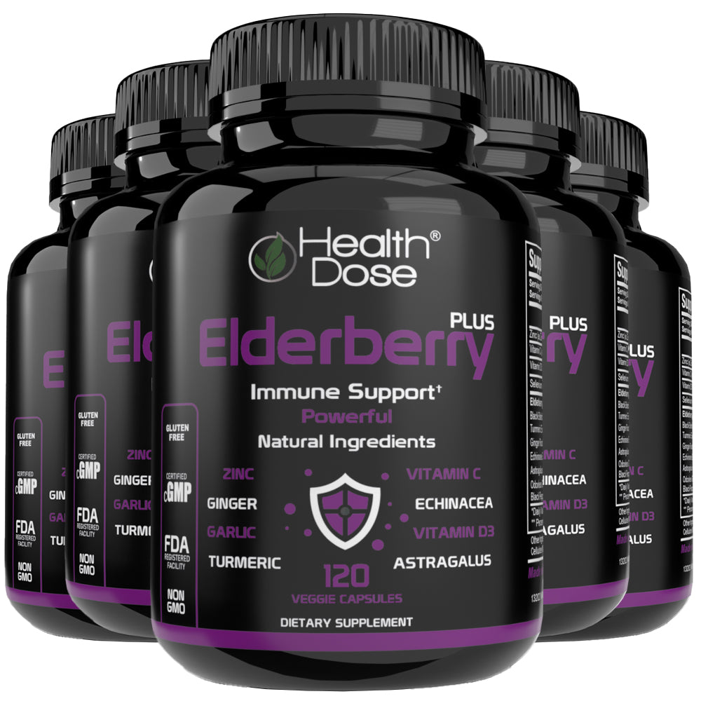Elderberry Plus With Vitamin C & More 120 Capsules