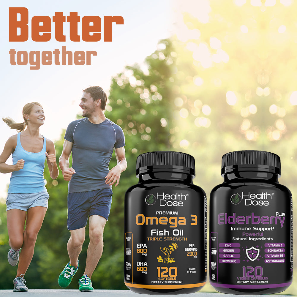 Premium Omega 3 Fish Oil Triple Strength. 120 Softgels