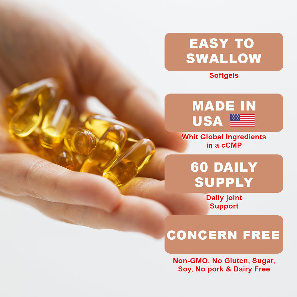 Premium Omega 3 Fish Oil Triple Strength. 120 Softgels