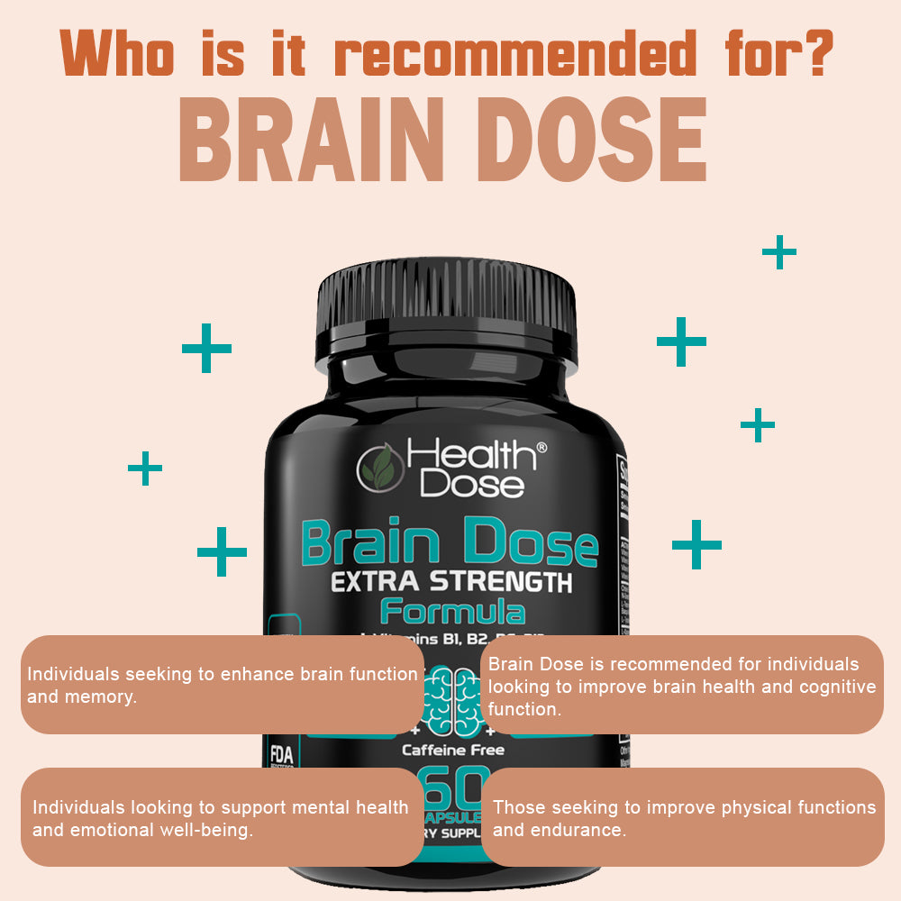 Brain Dose Premium Nootropics. 60-Count