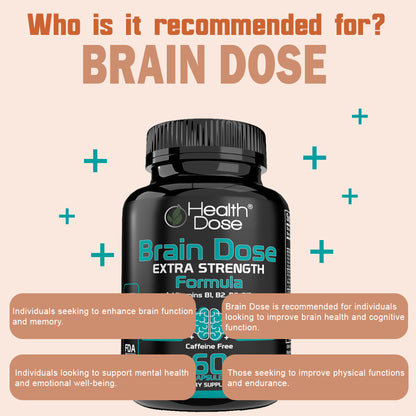 Brain Dose Premium Nootropics. 60-Count