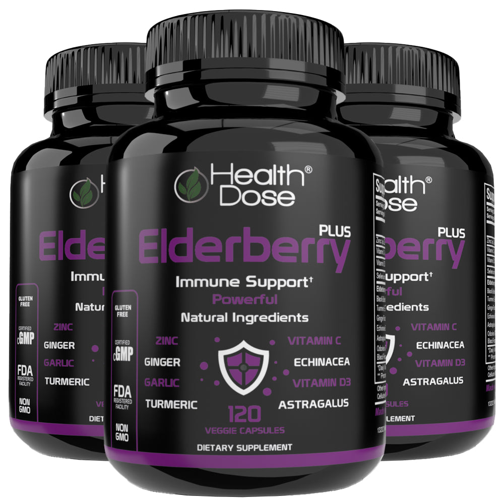 Elderberry Plus With Vitamin C & More 120 Capsules