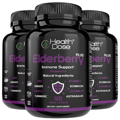 Elderberry Plus With Vitamin C & More 120 Capsules