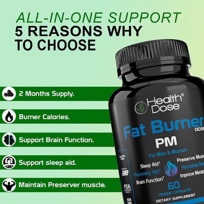 Fat Burner, PM Nighttime. 60 Softgels