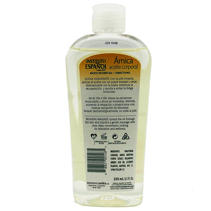 Instituto Español Árnica Aceite Corporal Oil 8.50 Oz