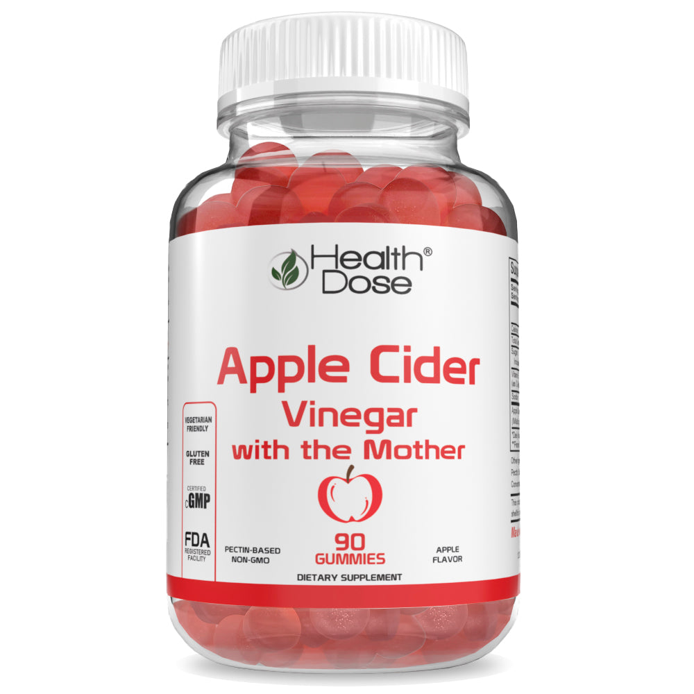 Apple Cider Vinegar Gummies with the Mother. Weight Loss. 90 Ct - healthdoseusa