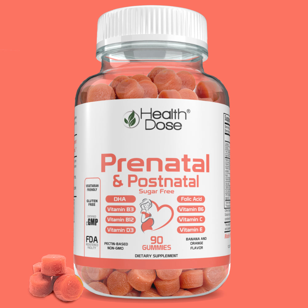 Prenatal/Postnatal Complex Supplement. Vitamin B6, B12, C, Zinc. 90Ct - healthdoseusa
