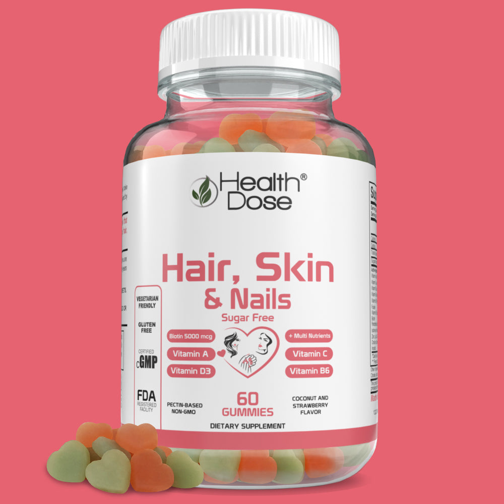 Health Dose Apple Cider Vinegar. 60 Gummies + Hair Skin Nails. 90 Gummies - healthdoseusa