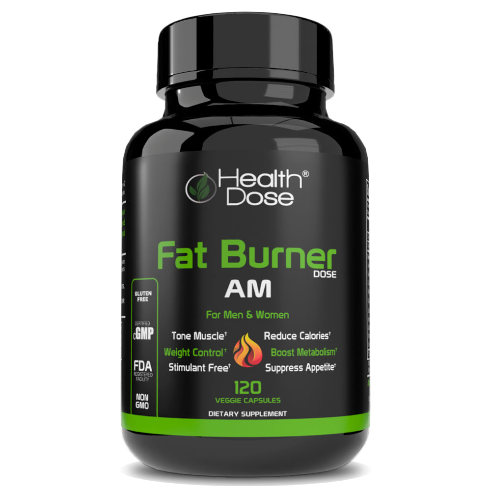 Fat Burner AM. Weight Control & Metabolism Boost. 120 Softgels - healthdoseusa